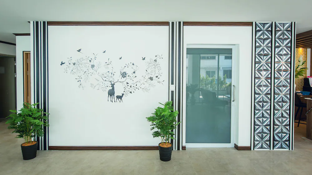 Interior entrance