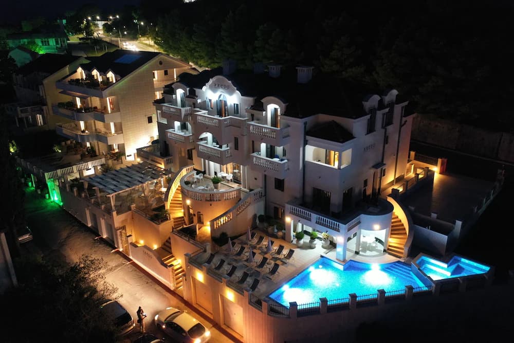 Front of property - evening/night