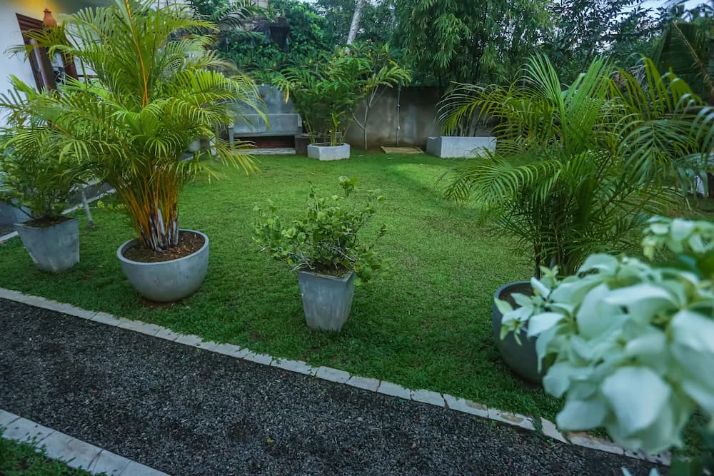 Outdoor banquet area
