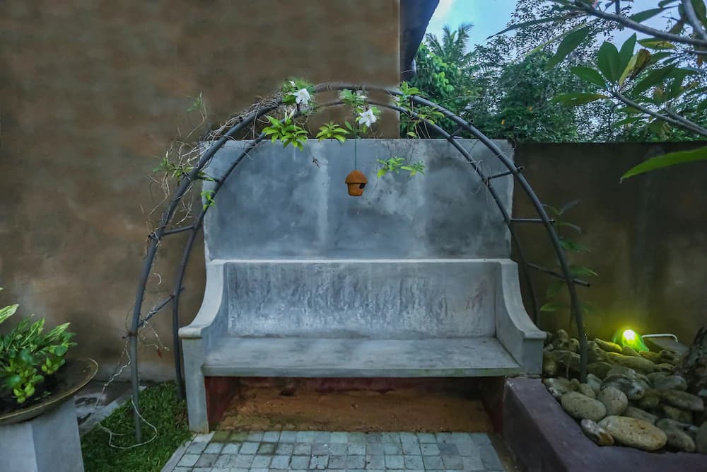 Outdoor banquet area