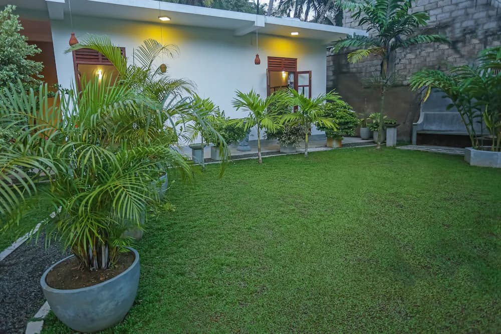 Outdoor banquet area