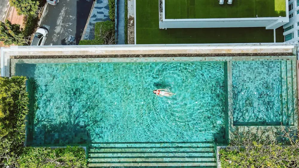 Rooftop pool