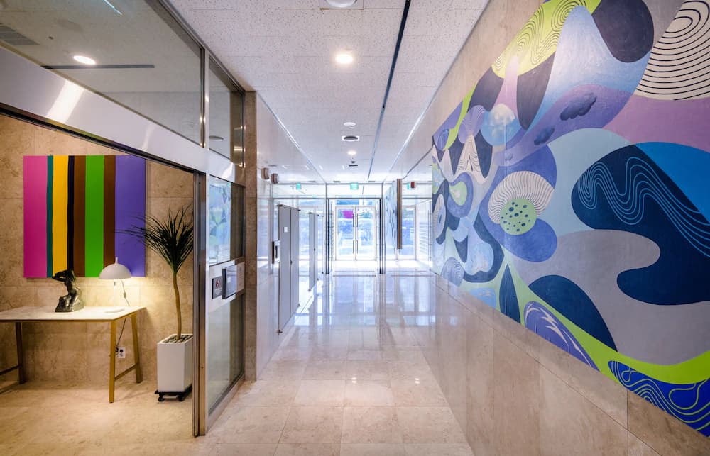 Interior entrance