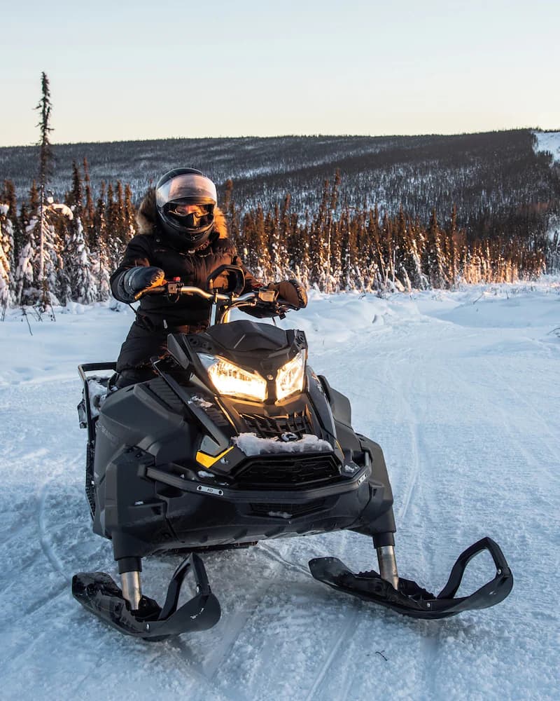 Snowmobiling