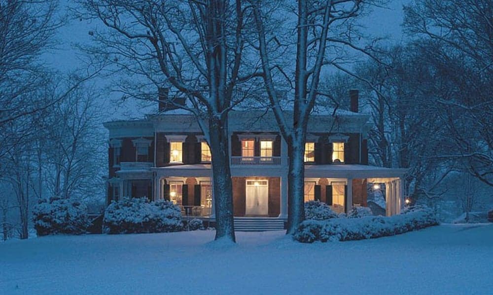 Front of property - evening/night