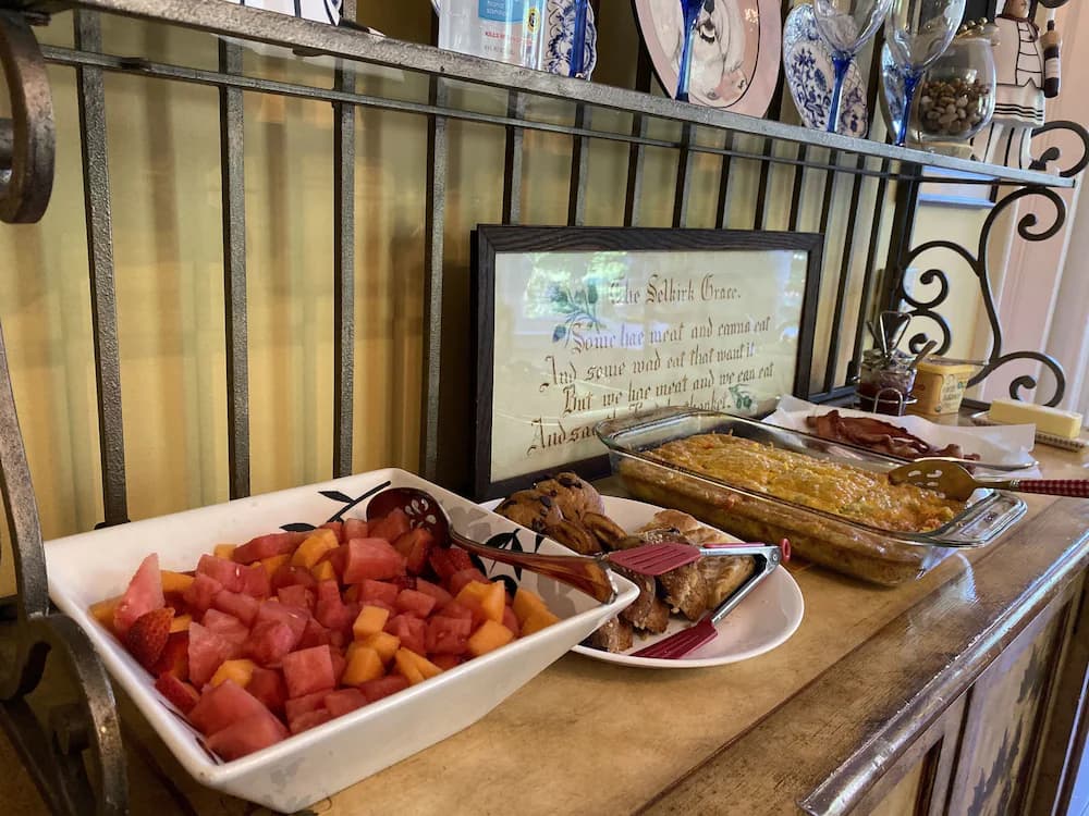 Breakfast buffet