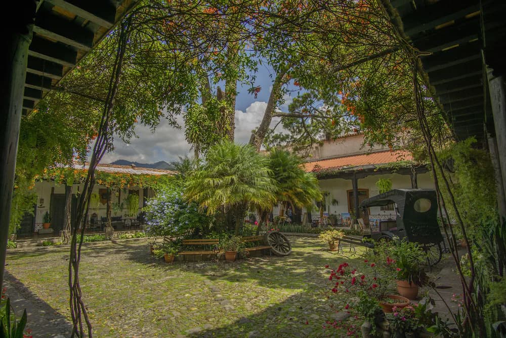 Outdoor wedding area