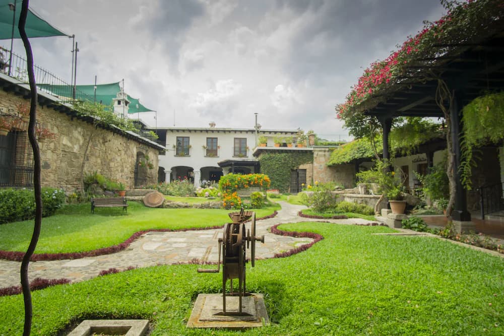 Outdoor wedding area