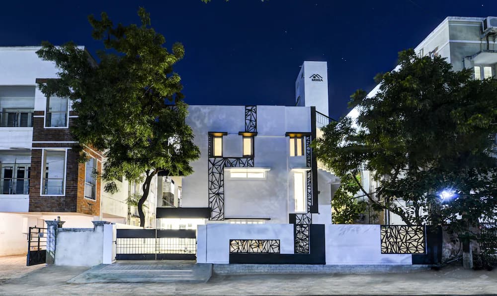 Front of property - evening/night