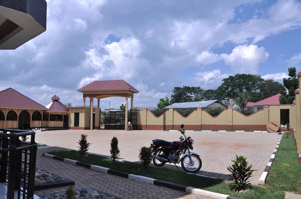 Outdoor banquet area