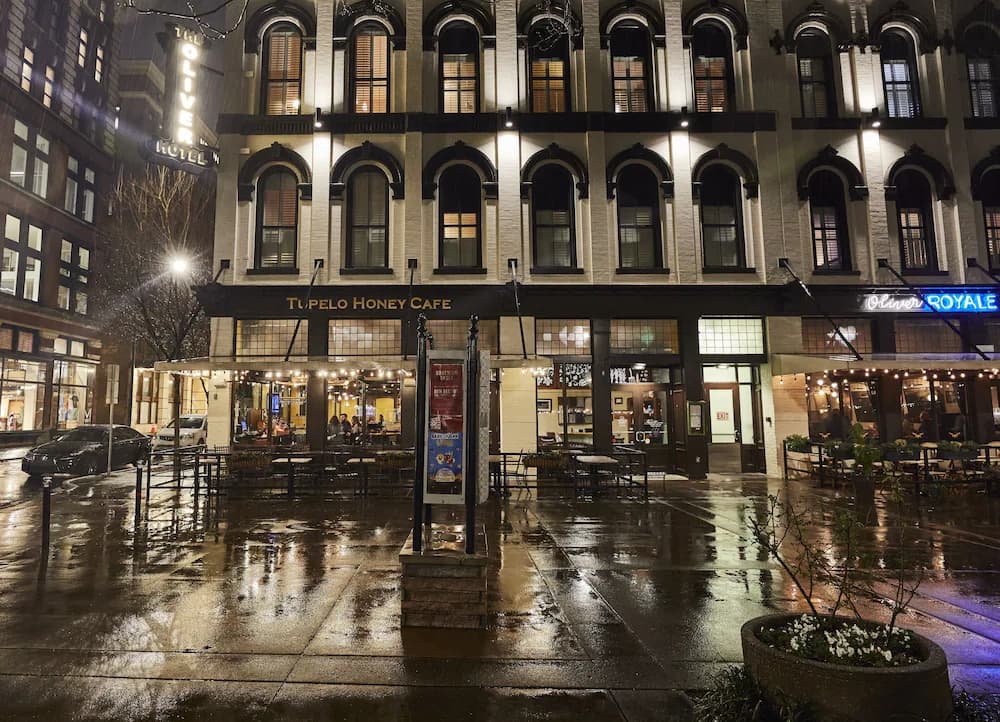 Front of property - evening/night