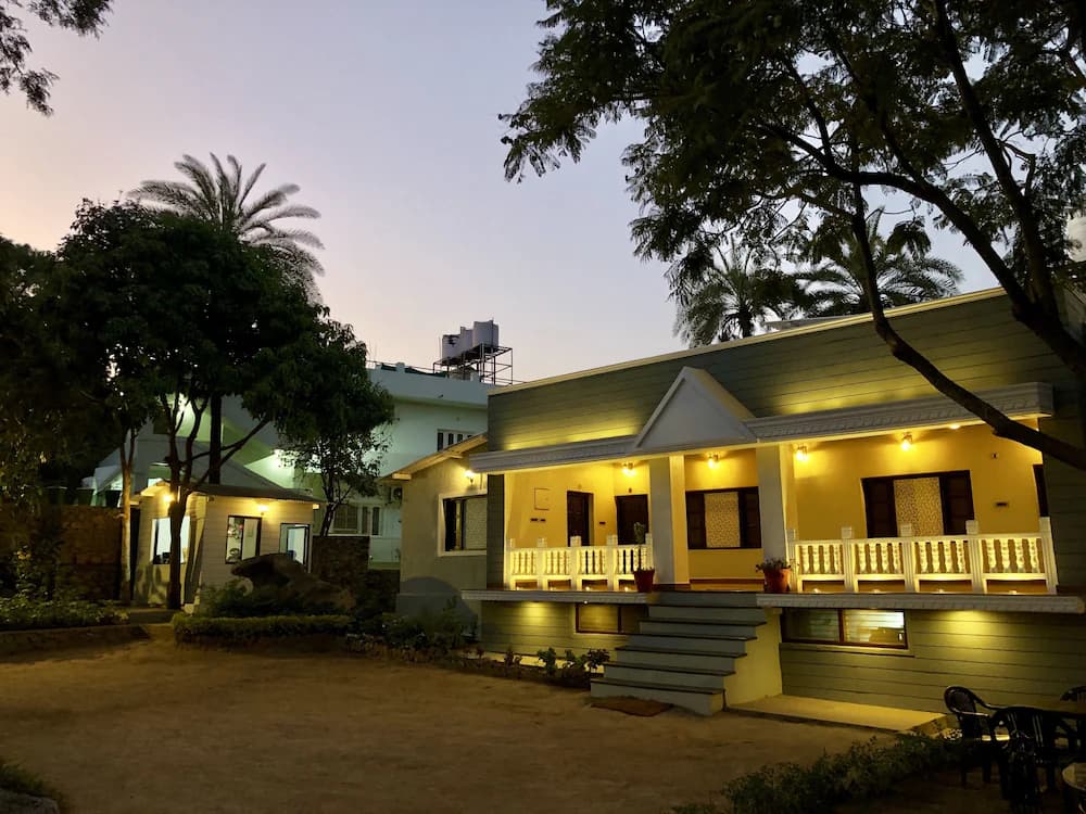 Front of property - evening/night