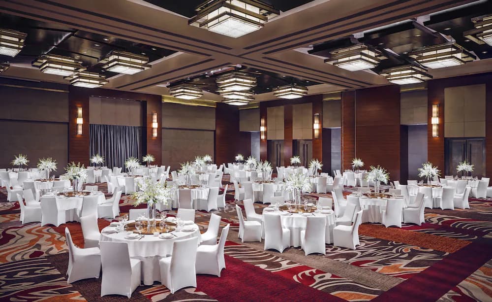 Outdoor banquet area