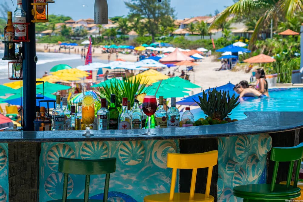 Poolside bar