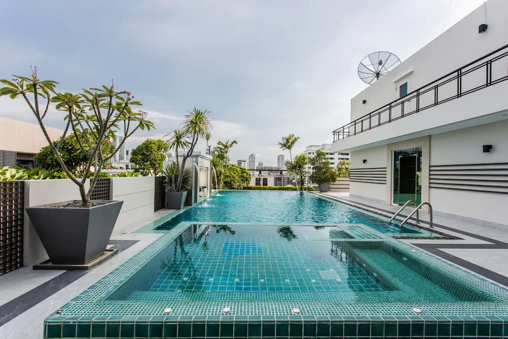 Rooftop pool