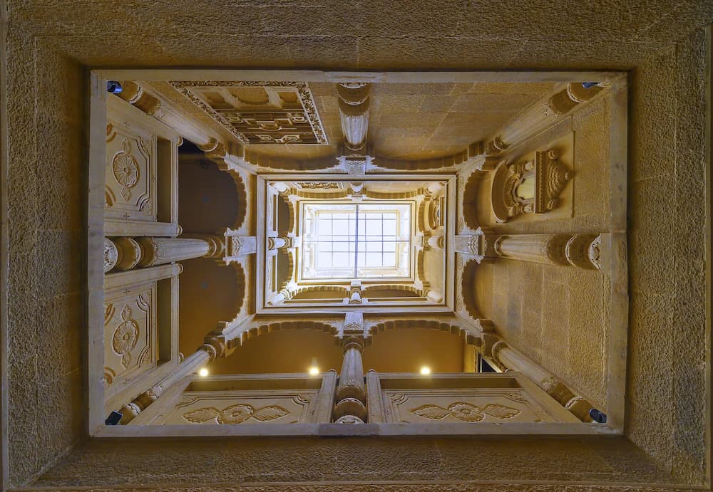 Interior entrance
