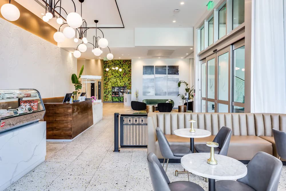 Lobby sitting area