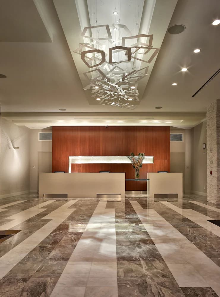 Interior entrance