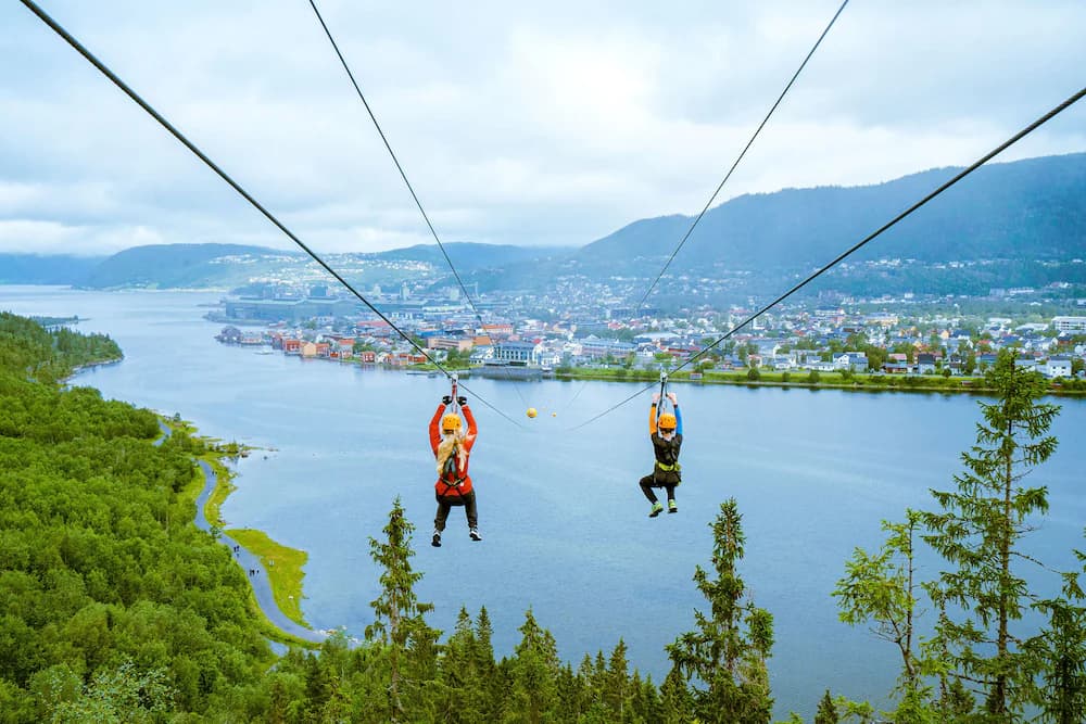 Ziplining