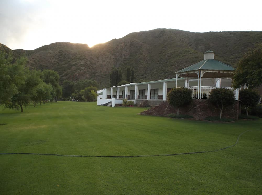 Outdoor wedding area