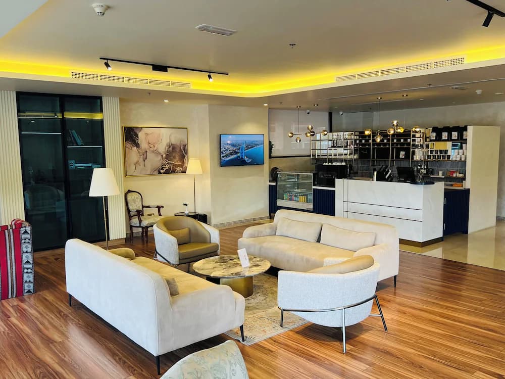 Lobby sitting area