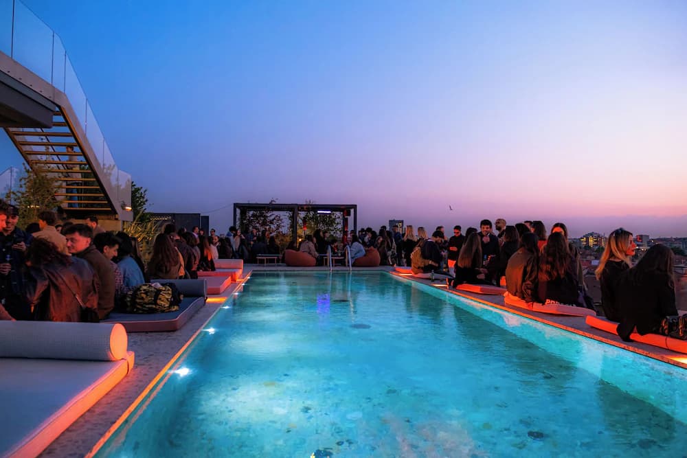 Rooftop pool