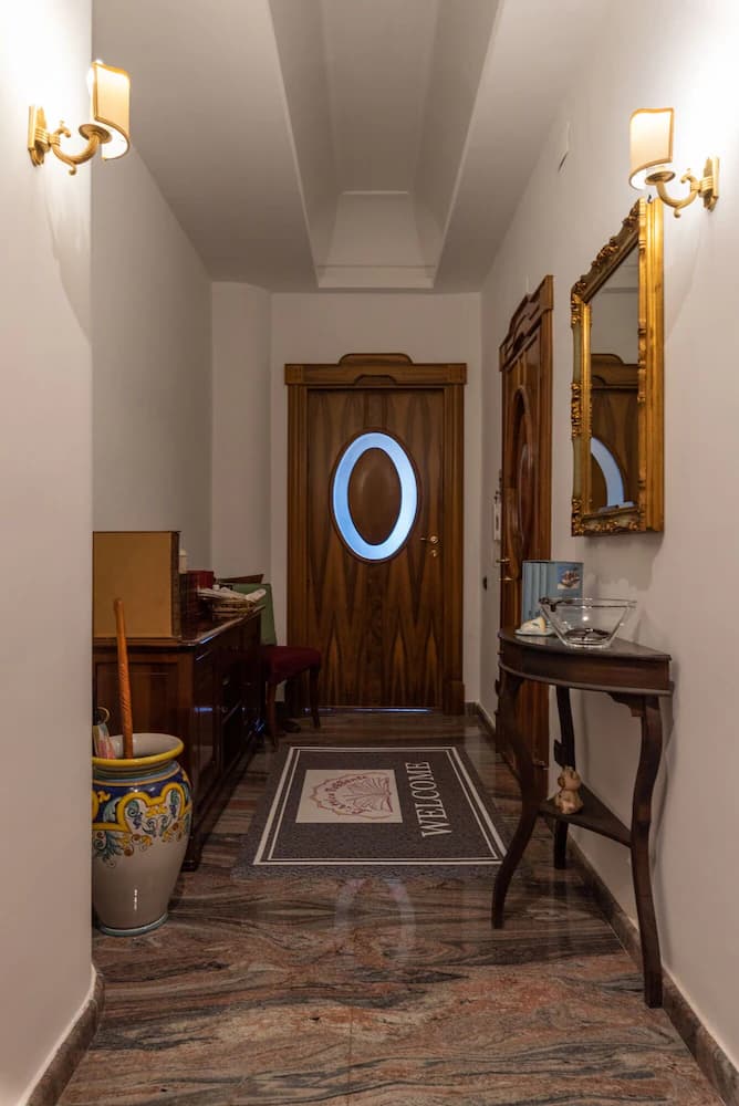 Interior entrance