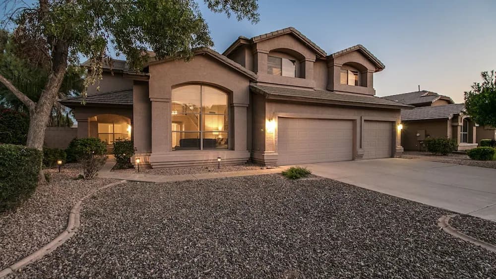 Front of property - evening/night