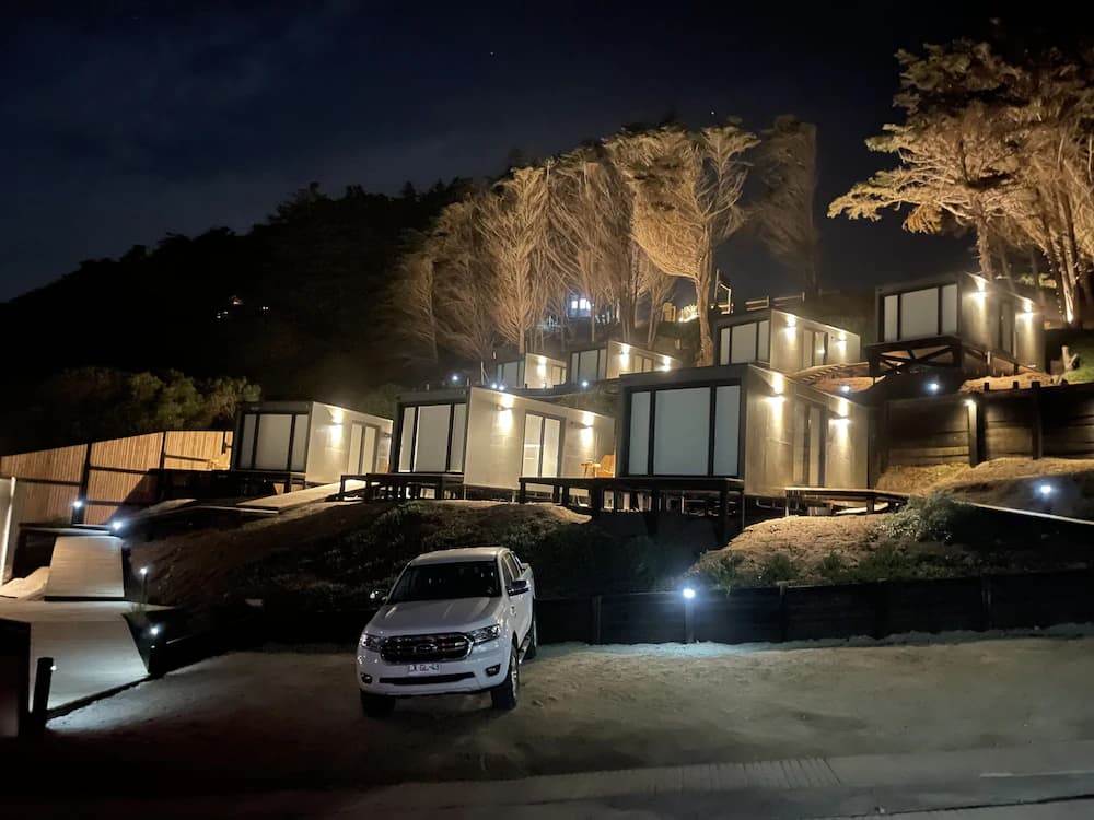 Front of property - evening/night