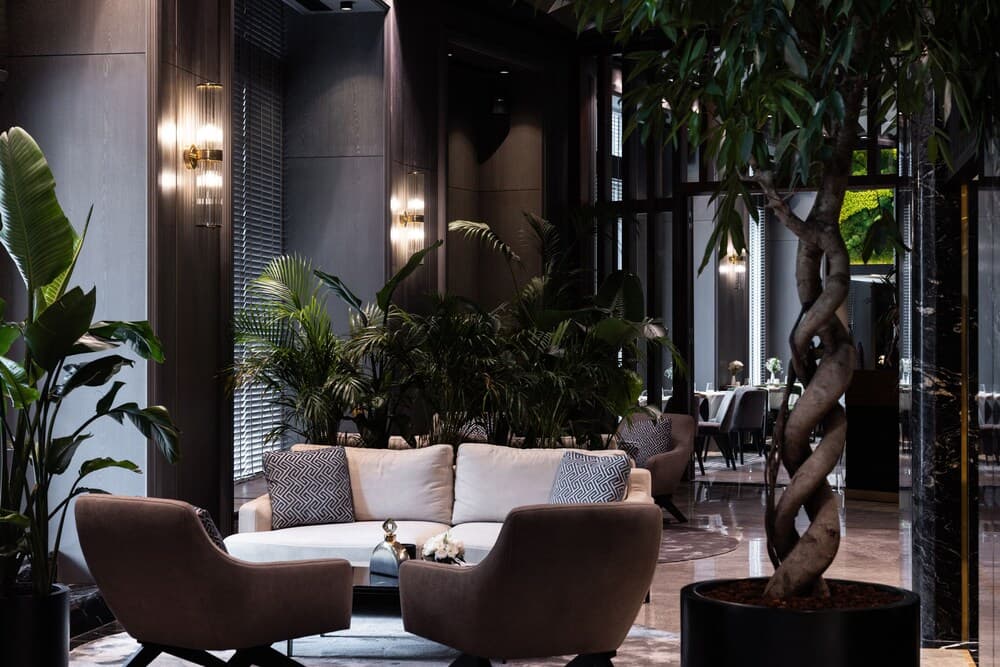 Lobby sitting area